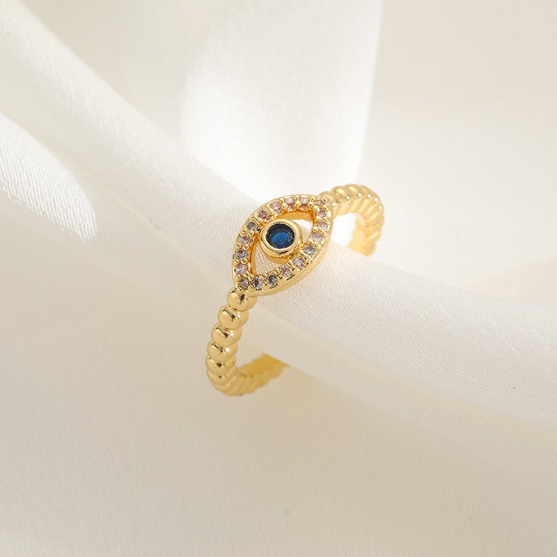 Damen Ring mit eleganter Augenstein-Applikation Shop Nory