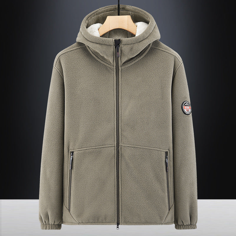 Herren Thermo-Fleece-Hoodie mit isolierendem Sherpa-Besatz und verdeckten Reißverschlusstaschen Shop Nory