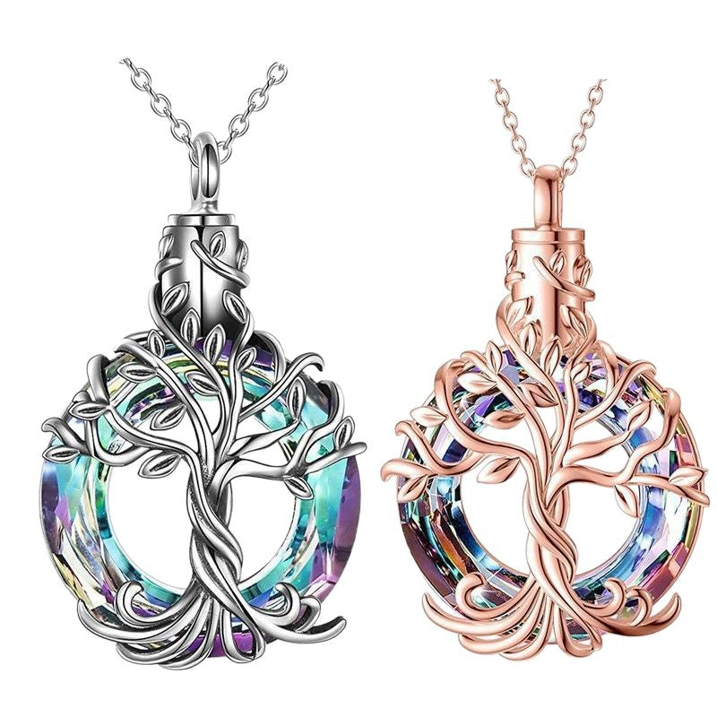 Damen Halskette mit kunstvollem Baum-des-Lebens-Anhänger aus hochwertigen Materialien Shop Nory