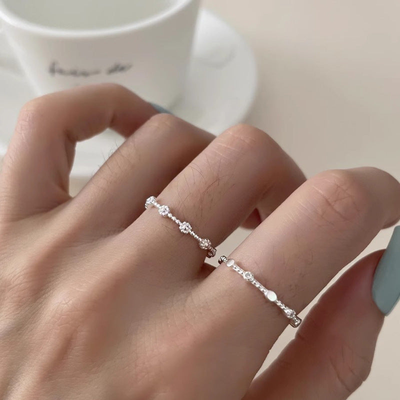 Damen Zarte und elegante Ringe mit Perlen Shop Nory