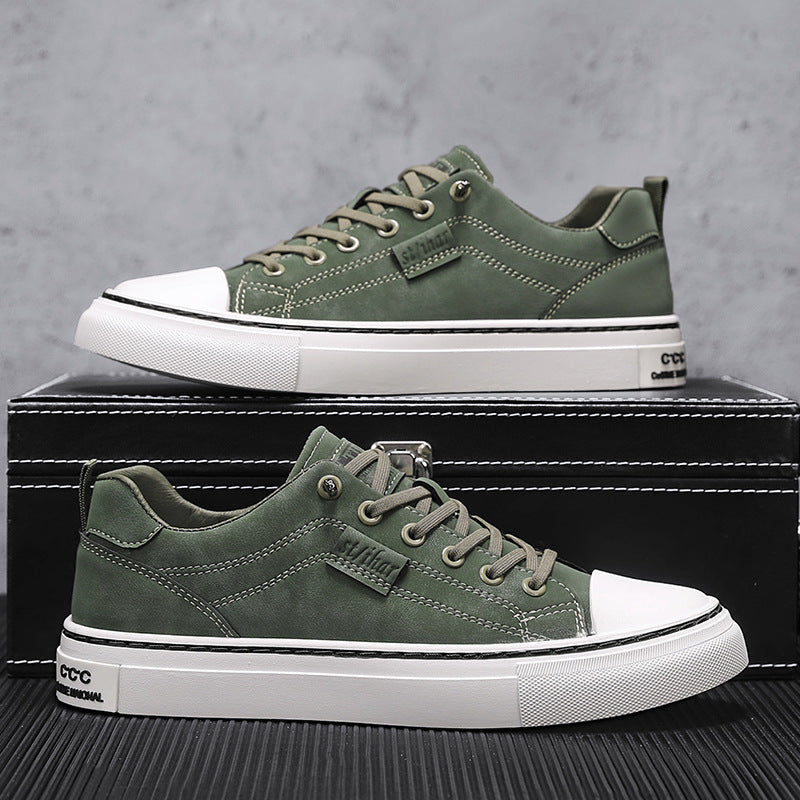 Herren klassische Low-Top Sneaker im Canvas-Look mit verstärkter Zehenkappe und gepolstertem Komfortfußbett Shop Nory