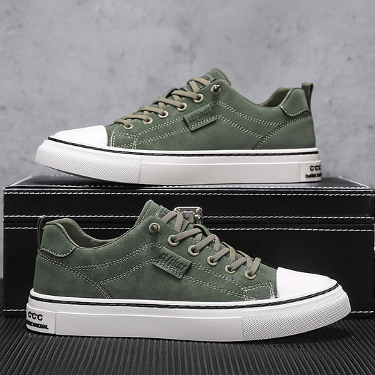 Herren klassische Low-Top Sneaker im Canvas-Look mit verstärkter Zehenkappe und gepolstertem Komfortfußbett Shop Nory