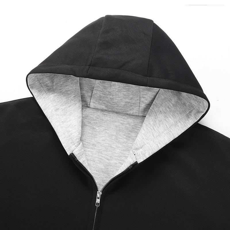 Herren Modische Kapuzenjacke mit hohem Kragen Shop Nory