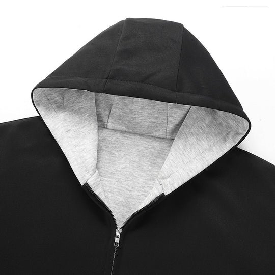 Herren Modische Kapuzenjacke mit hohem Kragen Shop Nory