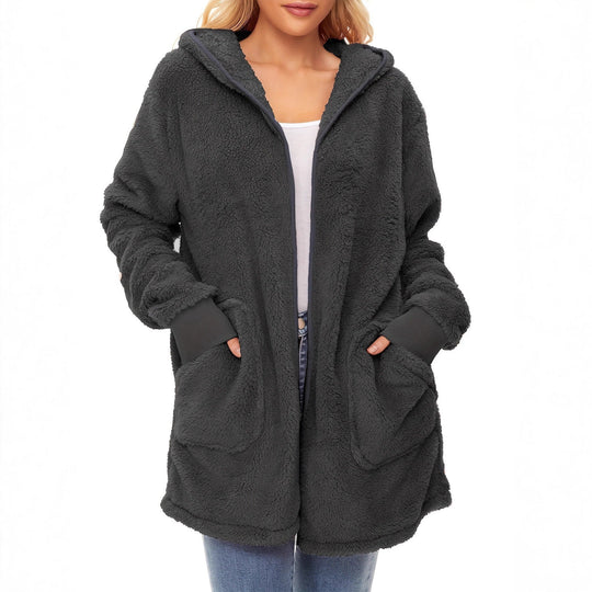 Damen weicher Fleece-Mantels