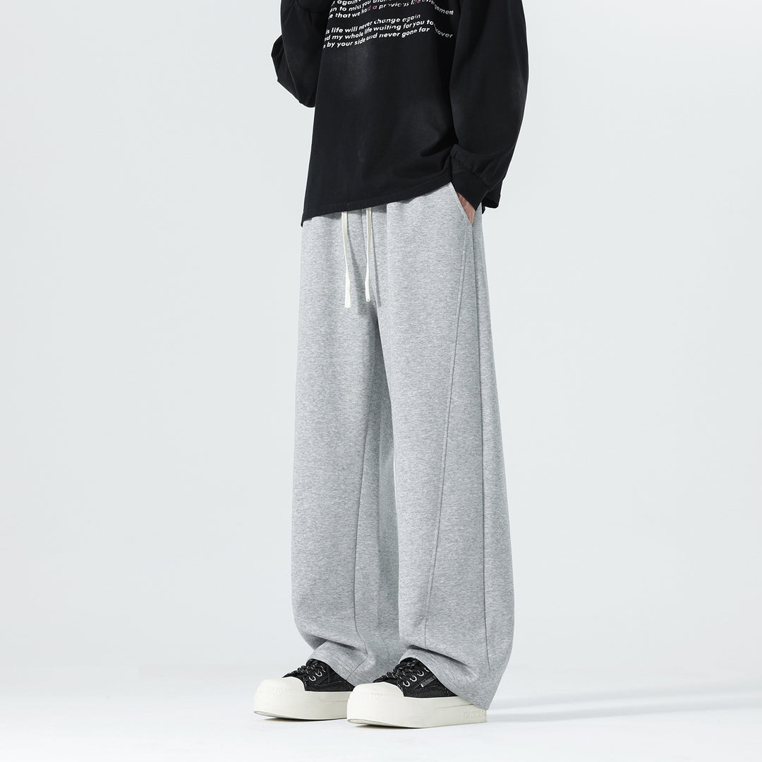 Herren Extraweite Sweatpants im Palazzo‑Look mit Tunnelzugbund und Seitentaschen Shop Nory