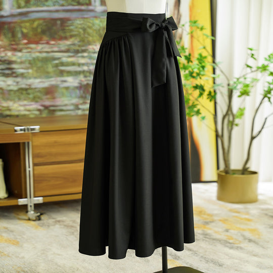 Damen Eleganter Maxirock mit Taillengürtel Shop Nory