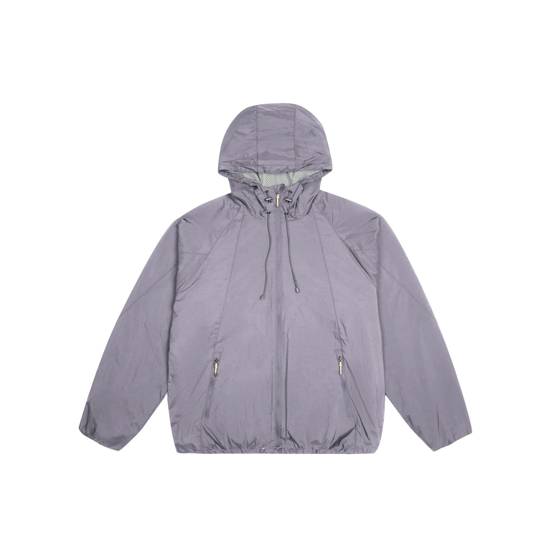 Unisex Leichter Windbreaker mit verstellbarer Kapuze, packbarer Nylonjacke Shop Nory