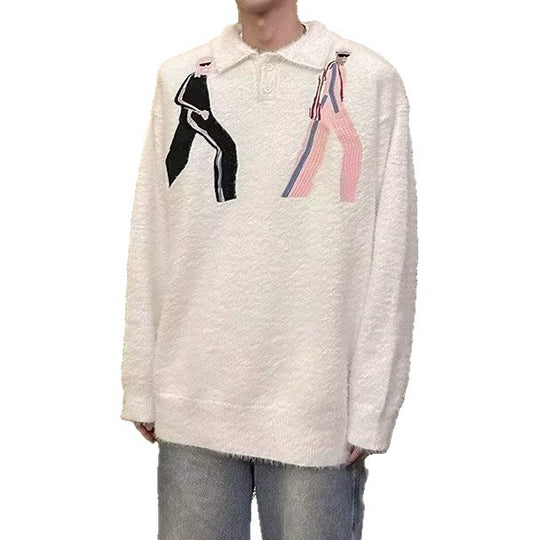Herren Modischer Strickpullover mit grafischen Akzenten Shop Nory
