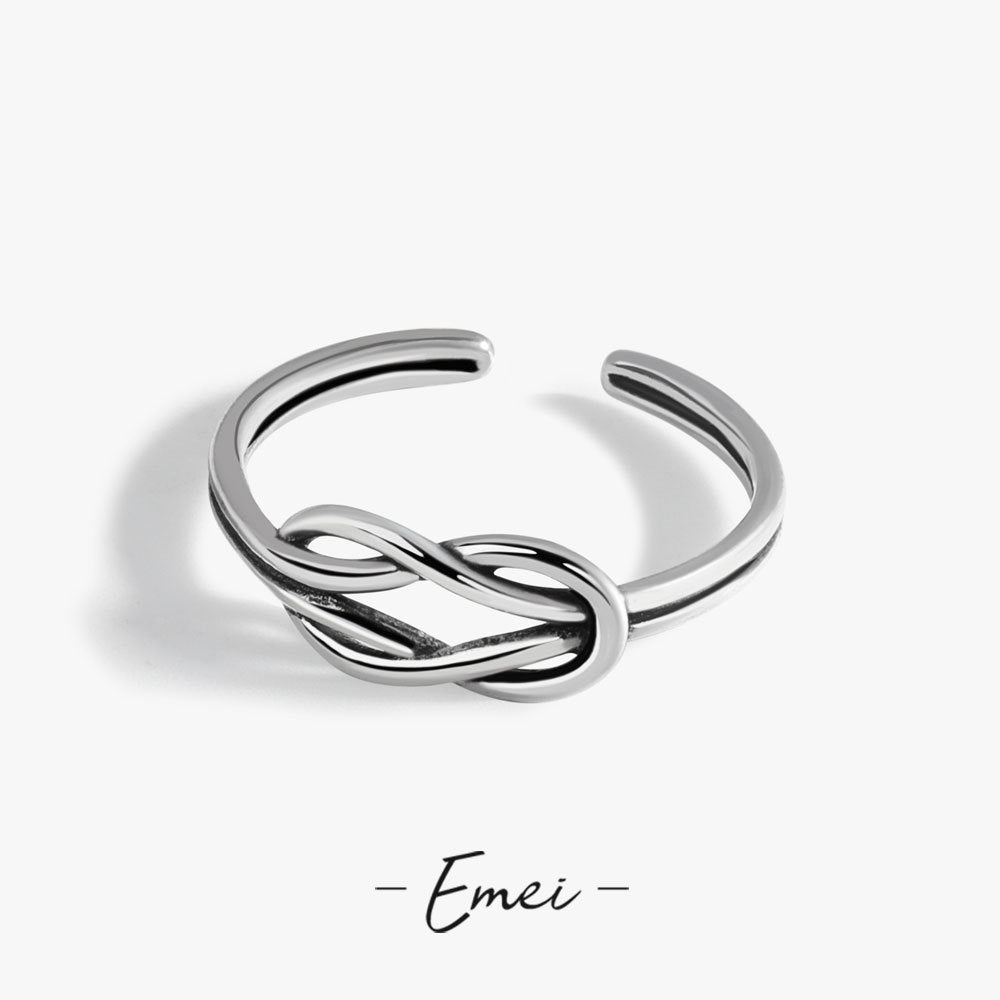 Damen Offener Ring mit kunstvollem Knoten-Design Shop Nory