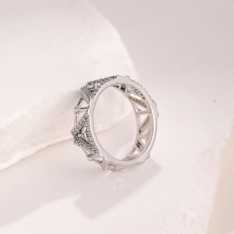 Damen Designer-Ring mit kunstvollem Musterspiel Shop Nory