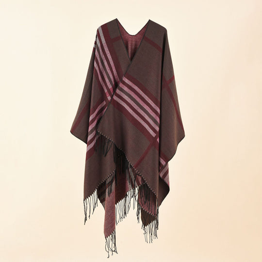Damen Jacquard Poncho mit Paisley‑Muster Shop Nory