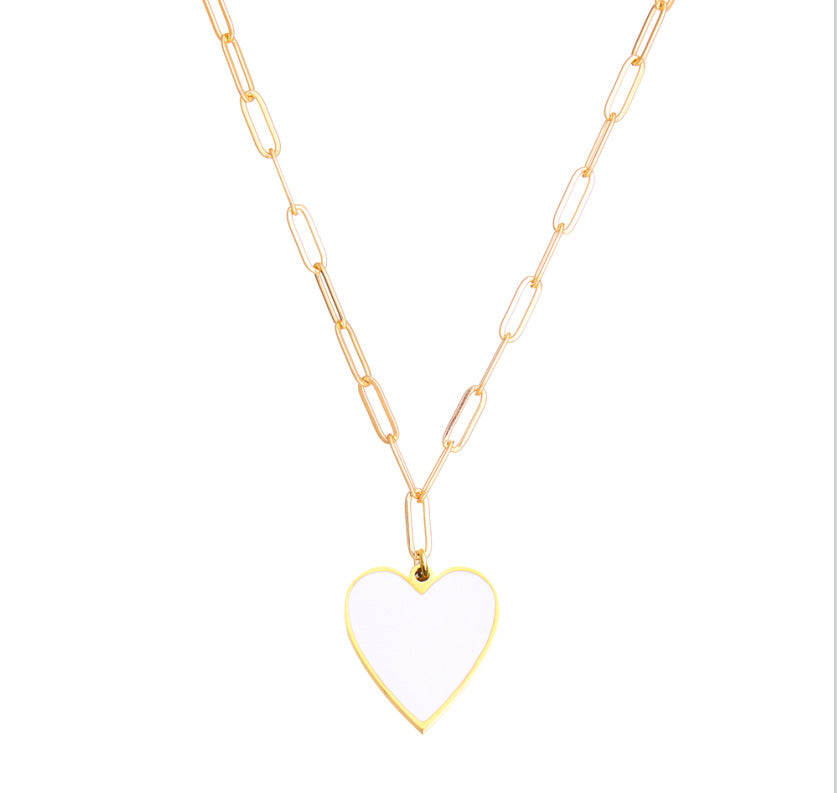 Damen Halskette mit herzförmigem Anhänger aus hochwertigem Material Shop Nory