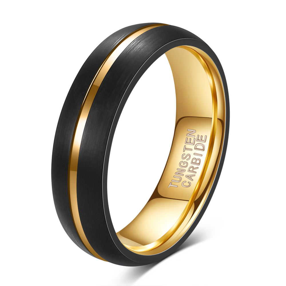 Herren Tungsten Carbide Ring mit elegantem zweifarbigen Design Shop Nory