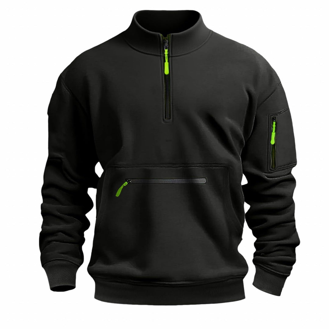 Herren funktionale Sweatshirt mit Reißverschluss