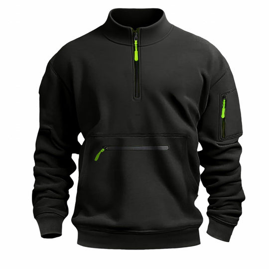 Herren funktionale Sweatshirt mit Reißverschluss
