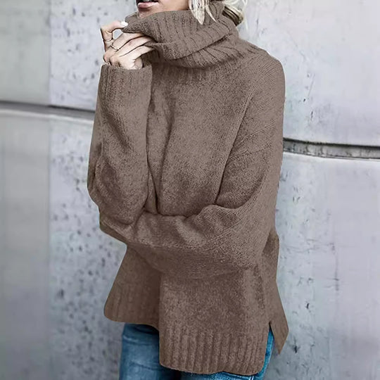 Damen Oversize-Kuschel-Rollkragenpullover aus Feinstrick Shop Nory