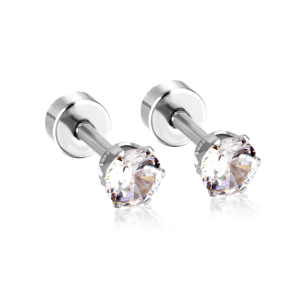 Damen Ohrstecker mit funkelndem Kristall und hochwertigem Edelstahl Shop Nory