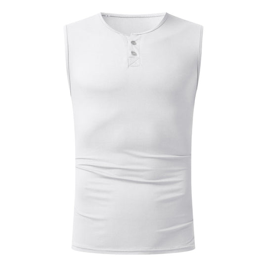 Herren Tanktop mit ausgewogenem Schnitt und praktischen Druckknöpfen