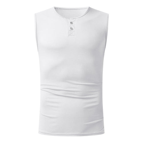 Herren Tanktop mit ausgewogenem Schnitt und praktischen Druckknöpfen