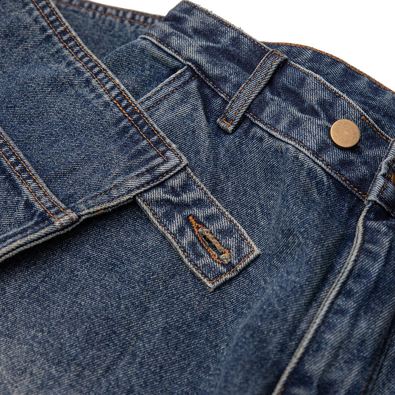 Herren Baggy-Jeans mit hoher Taille und abnehmbarer Utility-Taschenklappe Shop Nory