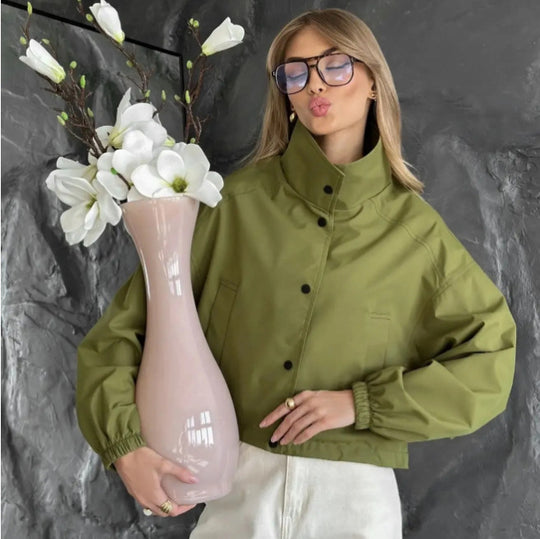 Damen Modische Oversized Jacke