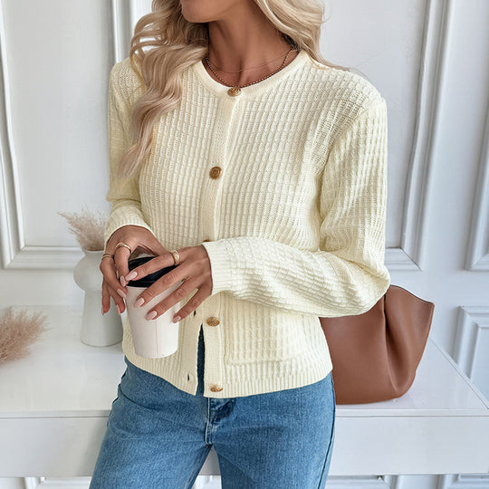 Damen Strickjacke mit Knopfdetails Shop Nory