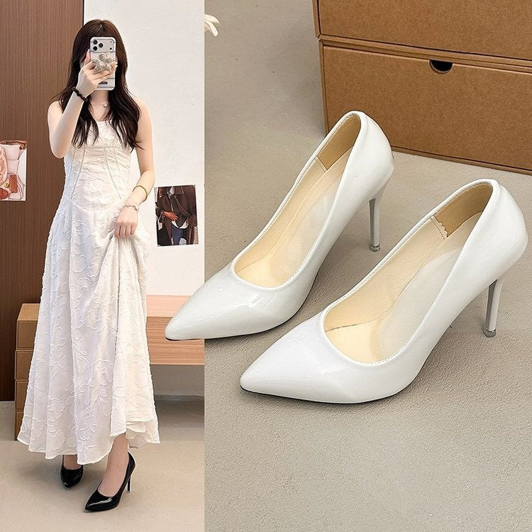 Damen Elegante Lackpumps mit spitz zulaufender Zehenpartie, gepolsterter Komfortsohle und schlankem Stiletto Shop Nory
