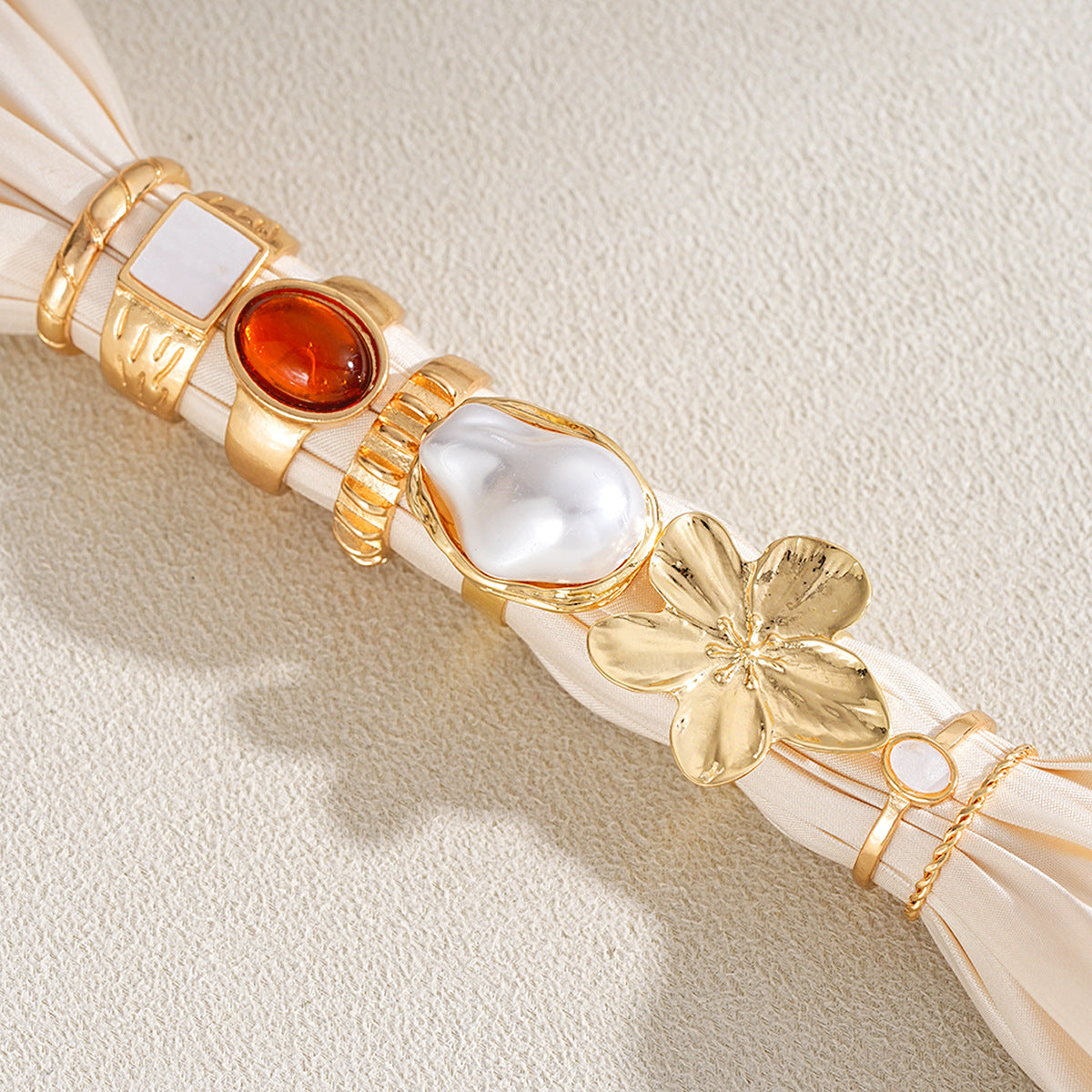 Damen modisches Ring-Set mit verschiedenen Designs Shop Nory