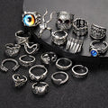 Damen Punk-Ring-Set mit einzigartigen Designs und filigranen Details Shop Nory