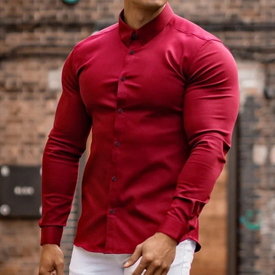 Herren Elegantes Hemd mit körpernahem Schnitt