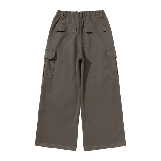 Damen Cropped Cargo-Hose mit weitem Bein und aufgesetzten Taschen Shop Nory
