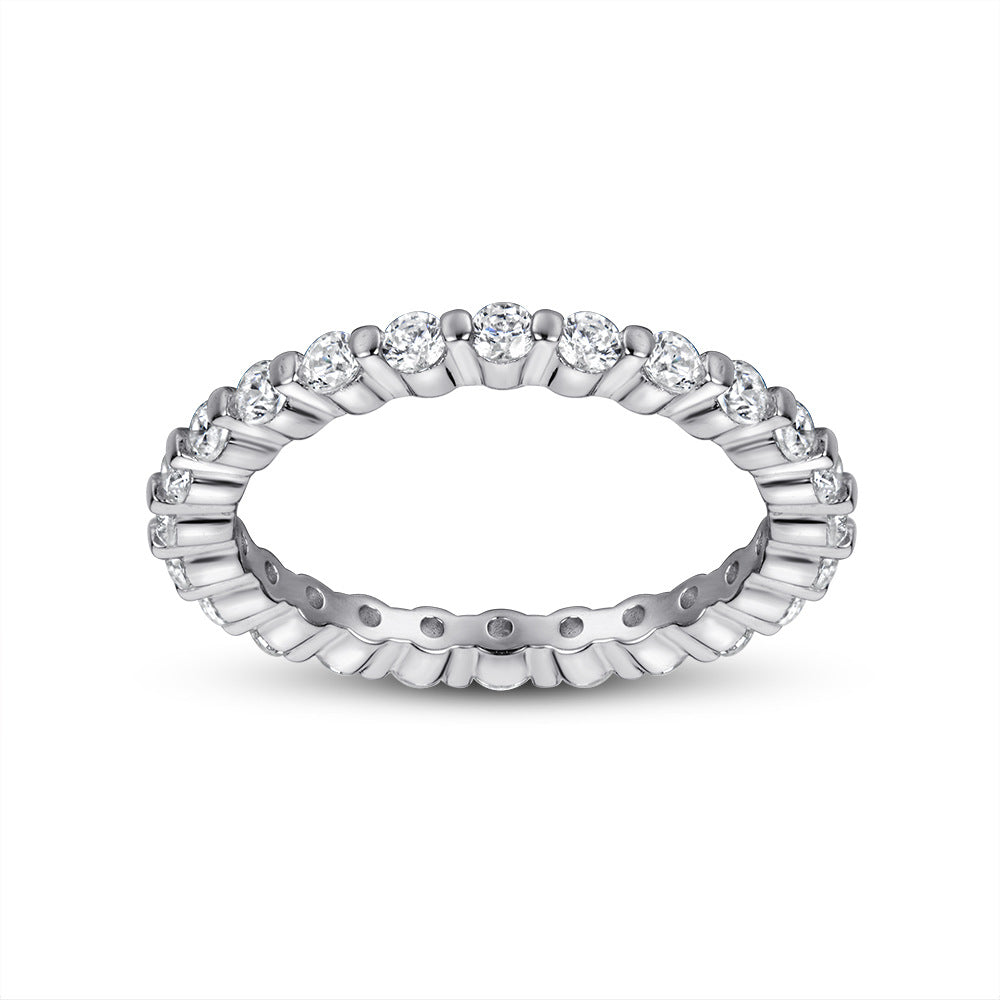 Damen Pavé Zirkonia Ewigkeit Ring Shop Nory