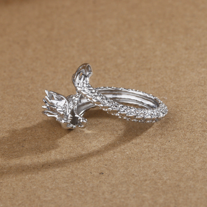 Damen Offener Ring im kunstvollen Drachen-Design Shop Nory