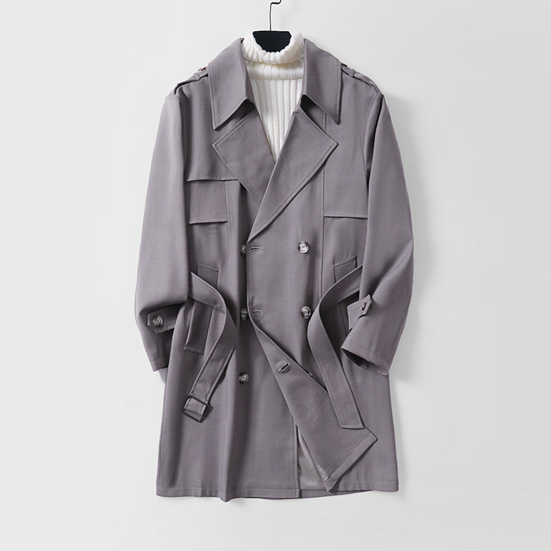 Damen Moderner Kurzmantel im Trench‑Stil mit doppelreihiger Knopfleiste und Epauletten Shop Nory