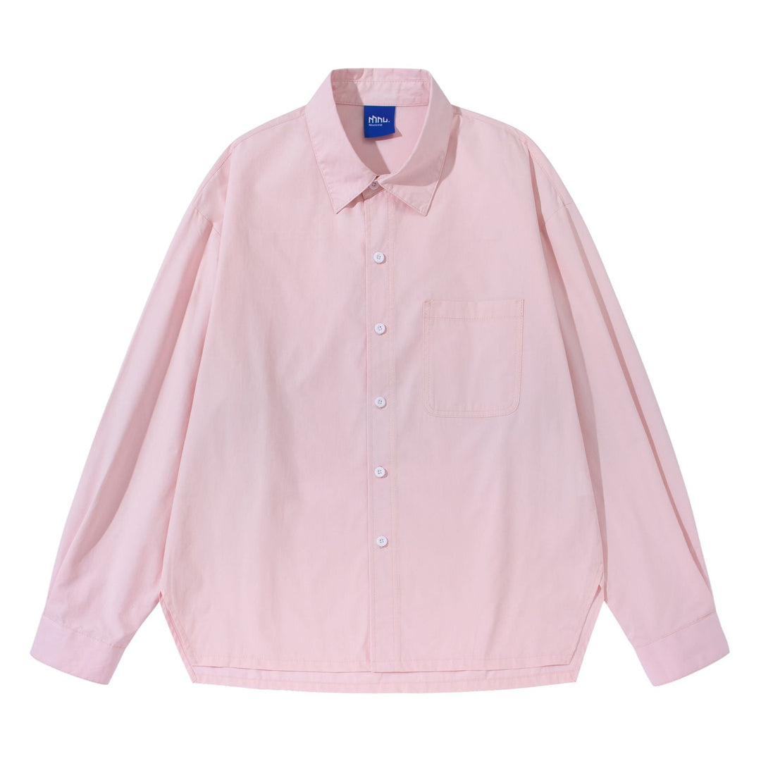 Damen Oversize‑Boxy‑Hemdbluse aus leichter Baumwollmischung mit Brusttasche Shop Nory