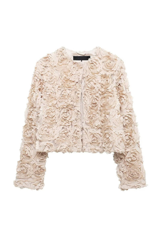 Floral Applikation Kurzjacke