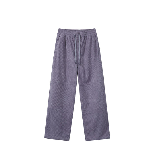 Damen Waffelstrick-Loungehose mit weitem Bein, elastischem Bund und Tunnelzug Shop Nory