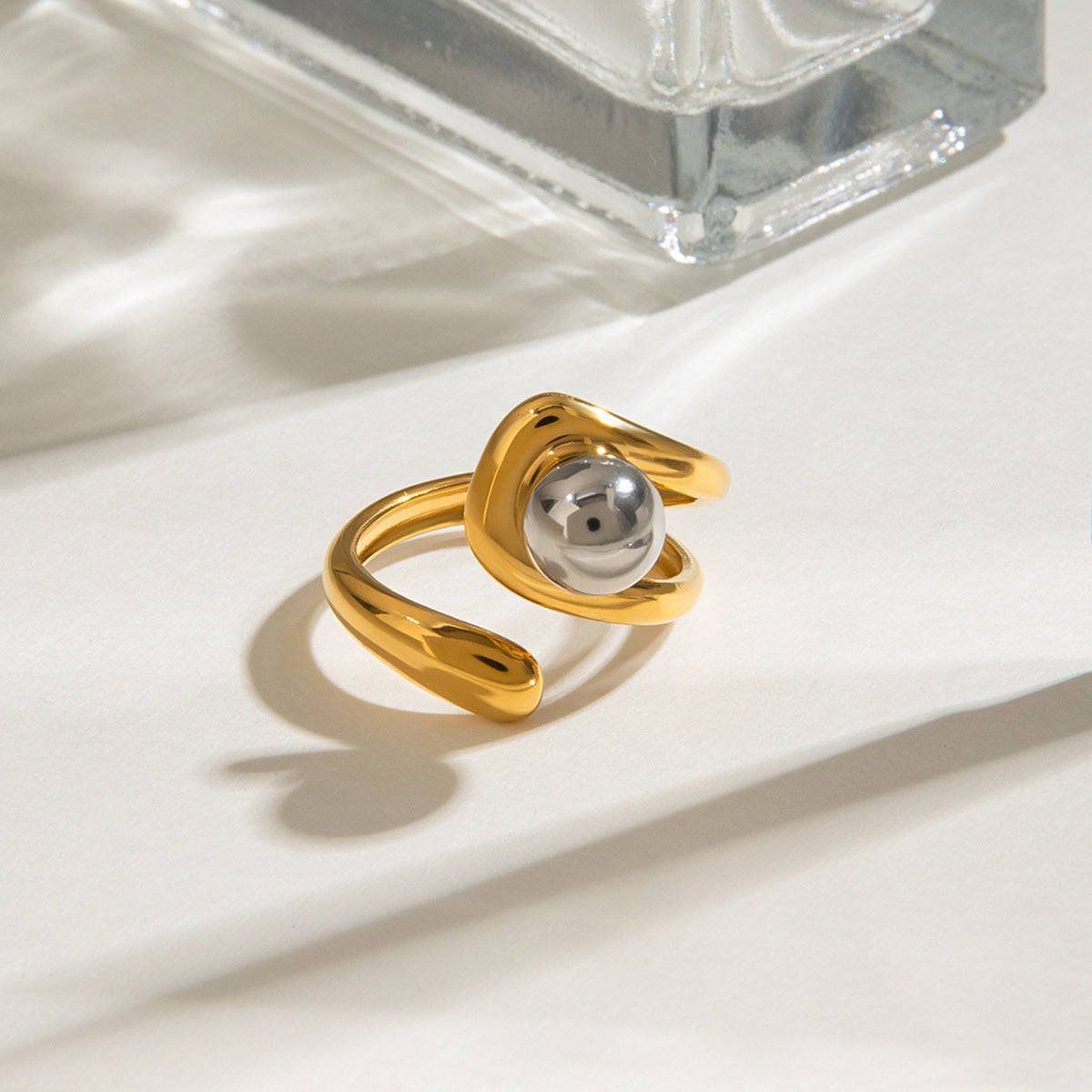 Damen Offener Ring mit elegantem Wickel-Design und hypoallergenen Eigenschaften Shop Nory