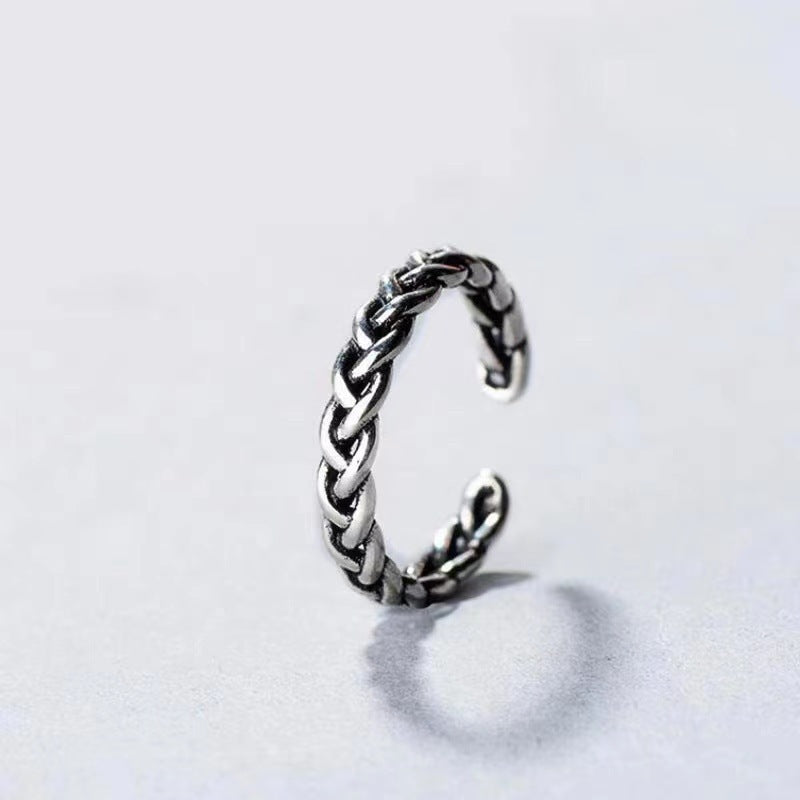 Damen modischer Ring mit geflochtenem Design Shop Nory