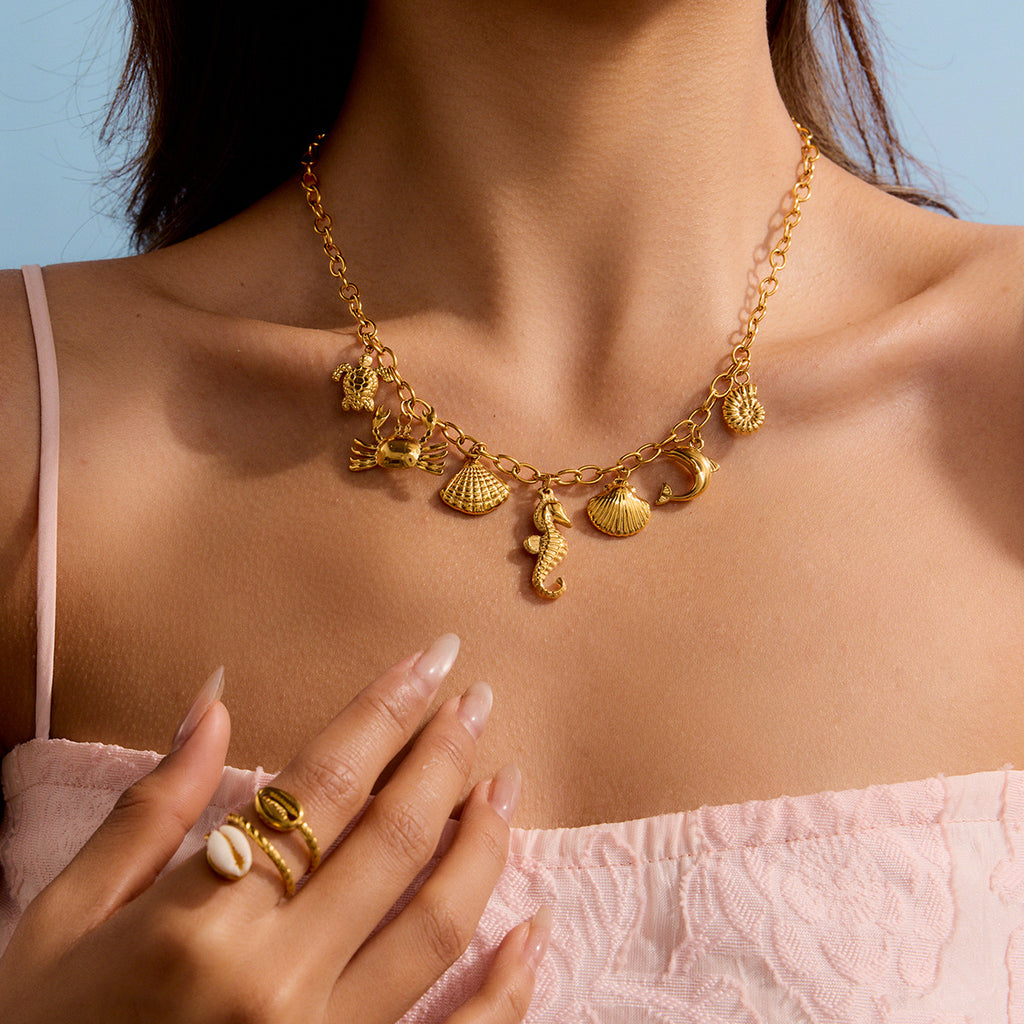 Damen Kette mit maritimem Anhängermotiv und hypoallergener Edelstahlverarbeitung Shop Nory