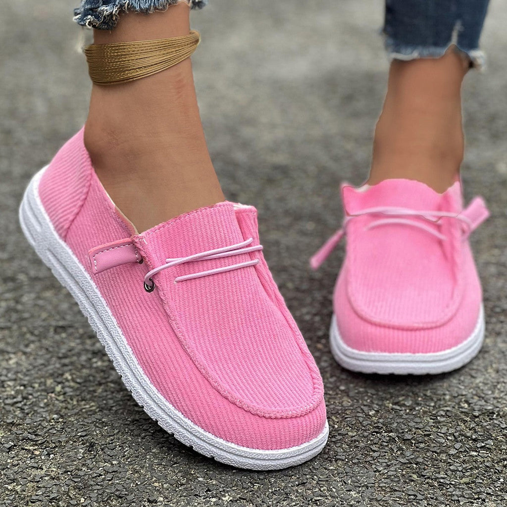 Damen Slip-On Sneakers mit elastischem Obermaterial und rutschfester Sohle