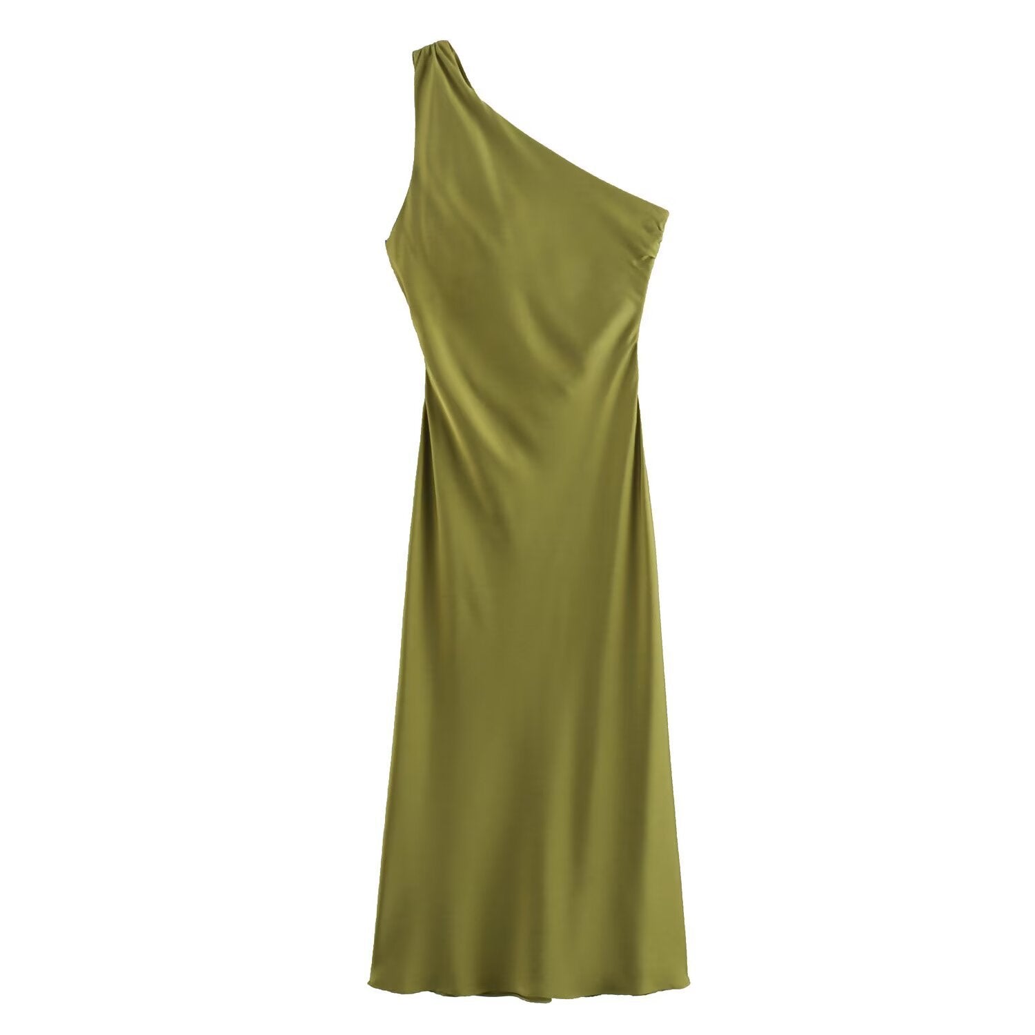 Damen Dekoratives Seidenkleid Shopnory