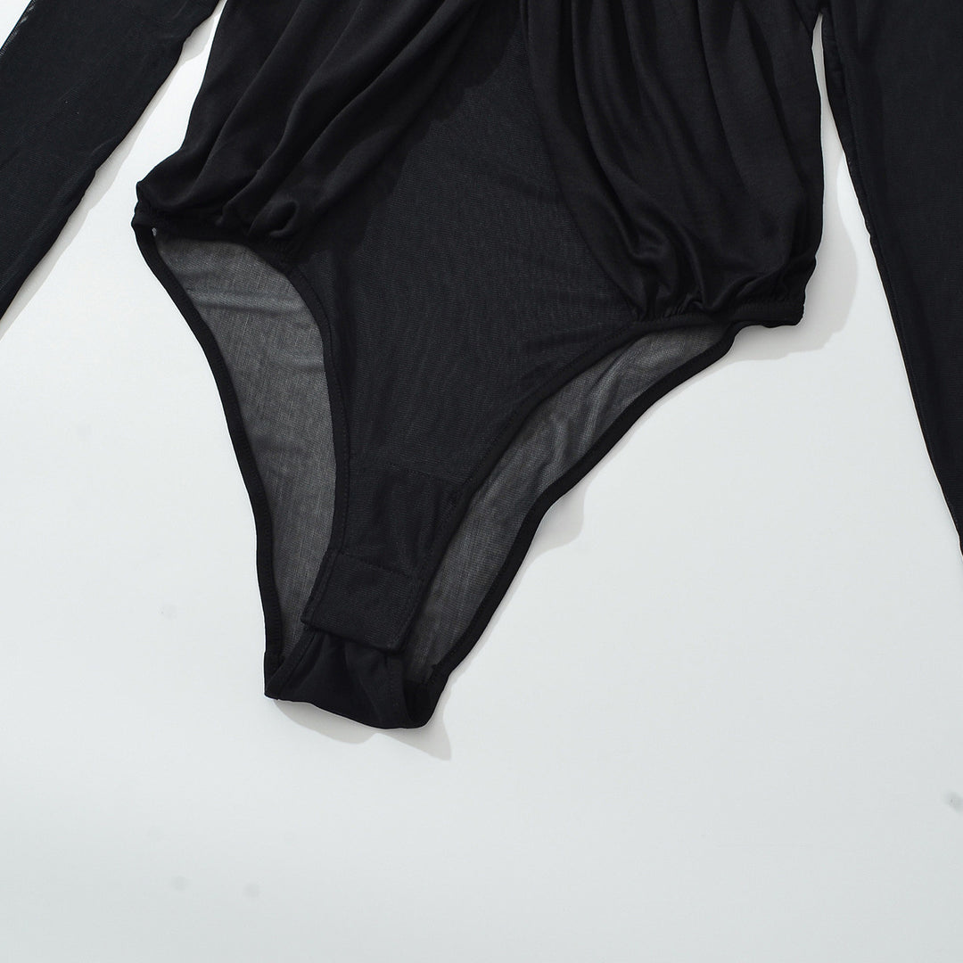 Damen Drapiertes Mesh-Body mit geraffter Vorderpartie Shop Nory