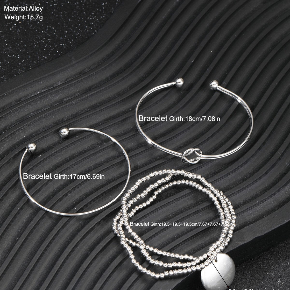 Damen Armband-Set mit kreativem Ketten-Design und stilvollen Anhängern Shop Nory