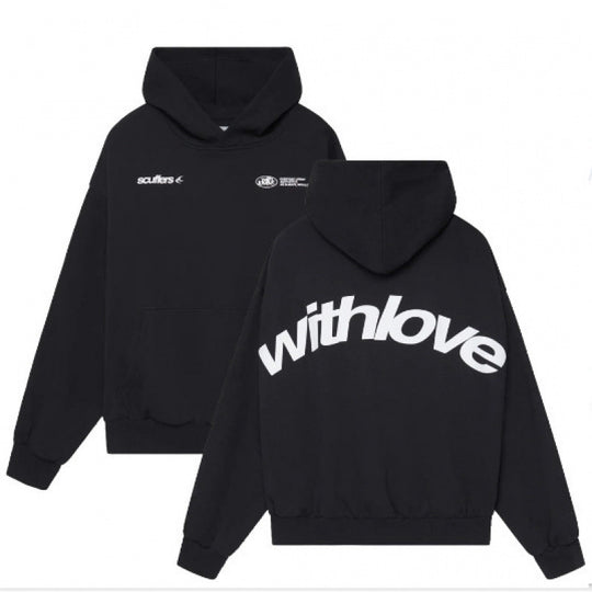 Unisex nan oversized Kapuzenpullover mit großflächigem Rückenprint, Kängurutasche und gerippten Bündchen Shop Nory