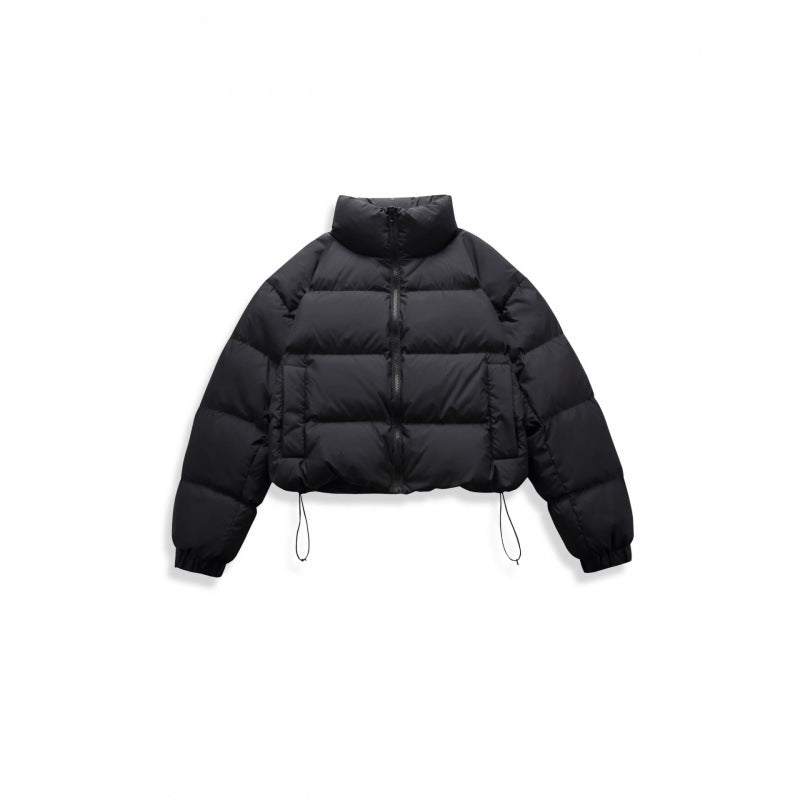 Damen Kurz geschnittene gesteppte Winterjacke im Cropped‑Style mit hohem Stehkragen Shop Nory
