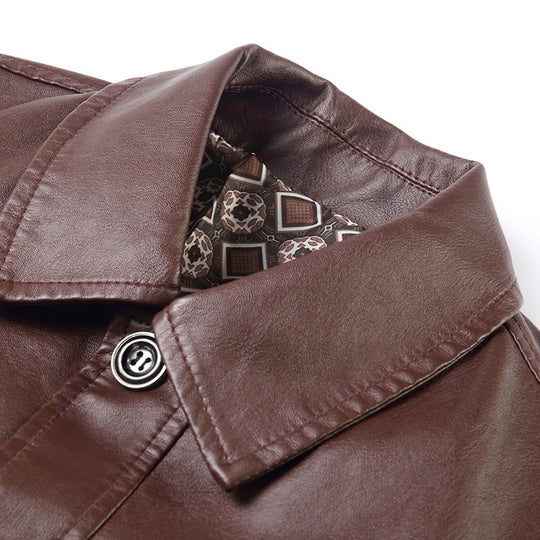 Herren Modische Echtlederjacke Shop Nory