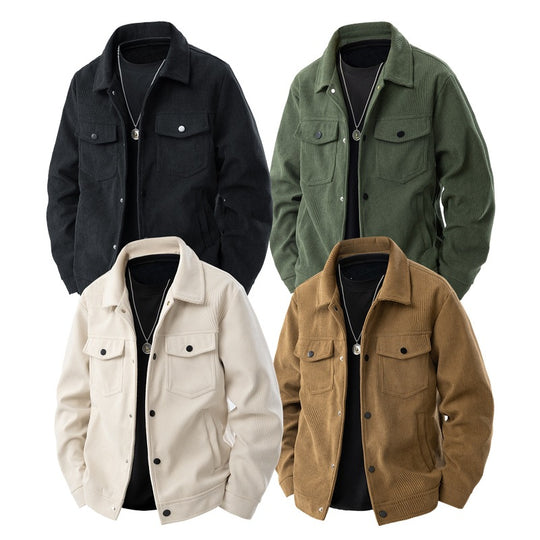 Herren Modische Cordjacke mit Taschen Shop Nory