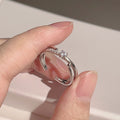 Damen moderner Ring mit elegantem Design und funkelndem Zirkonia Shop Nory